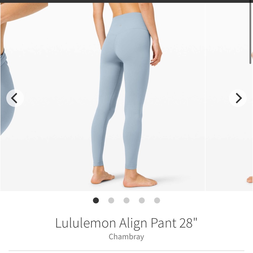 Lululemon Leggings 28” Chambray